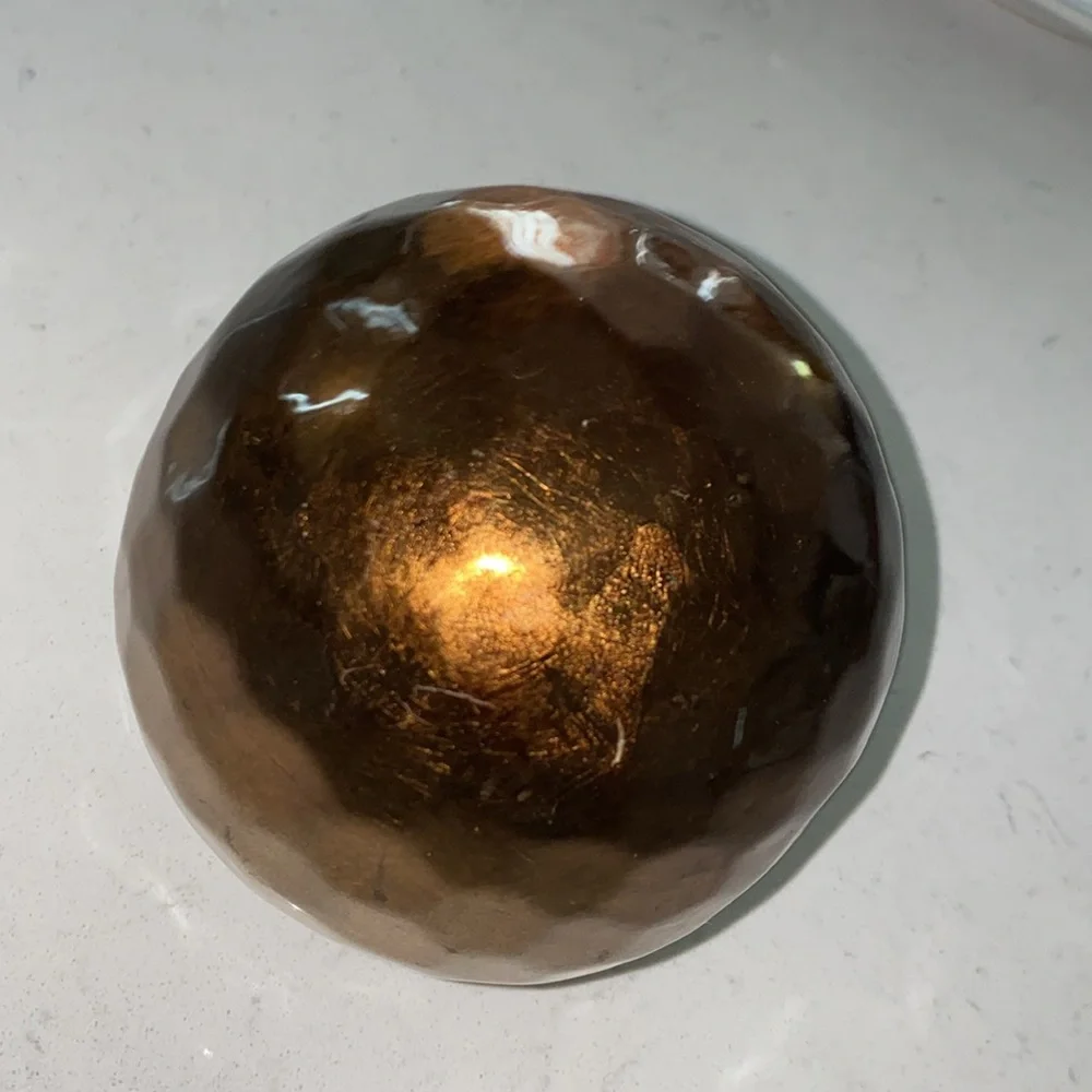 Pier 1 Hammered Copper Decorative Sphere‎